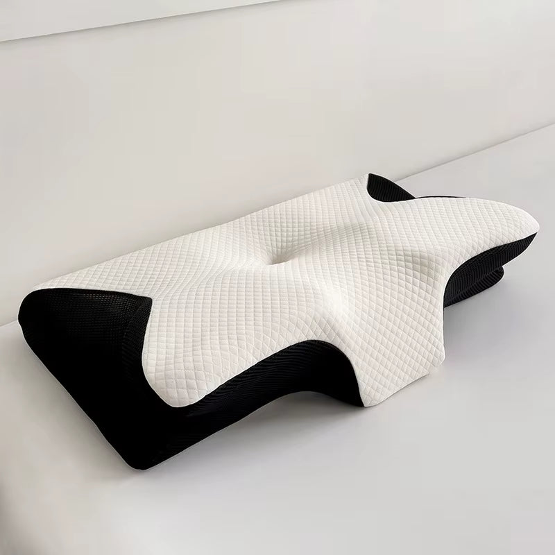 Butterfly Shaped Memory Foam Pillow Slow Rebound Cooling FOAM Wedge Bed Wedge Cervical Cow Horn Pillow FOAM Filled Pillows Bed