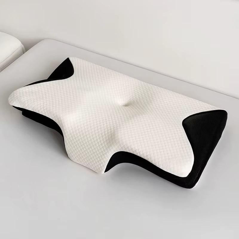 Butterfly Shaped Memory Foam Pillow Slow Rebound Cooling FOAM Wedge Bed Wedge Cervical Cow Horn Pillow FOAM Filled Pillows Bed